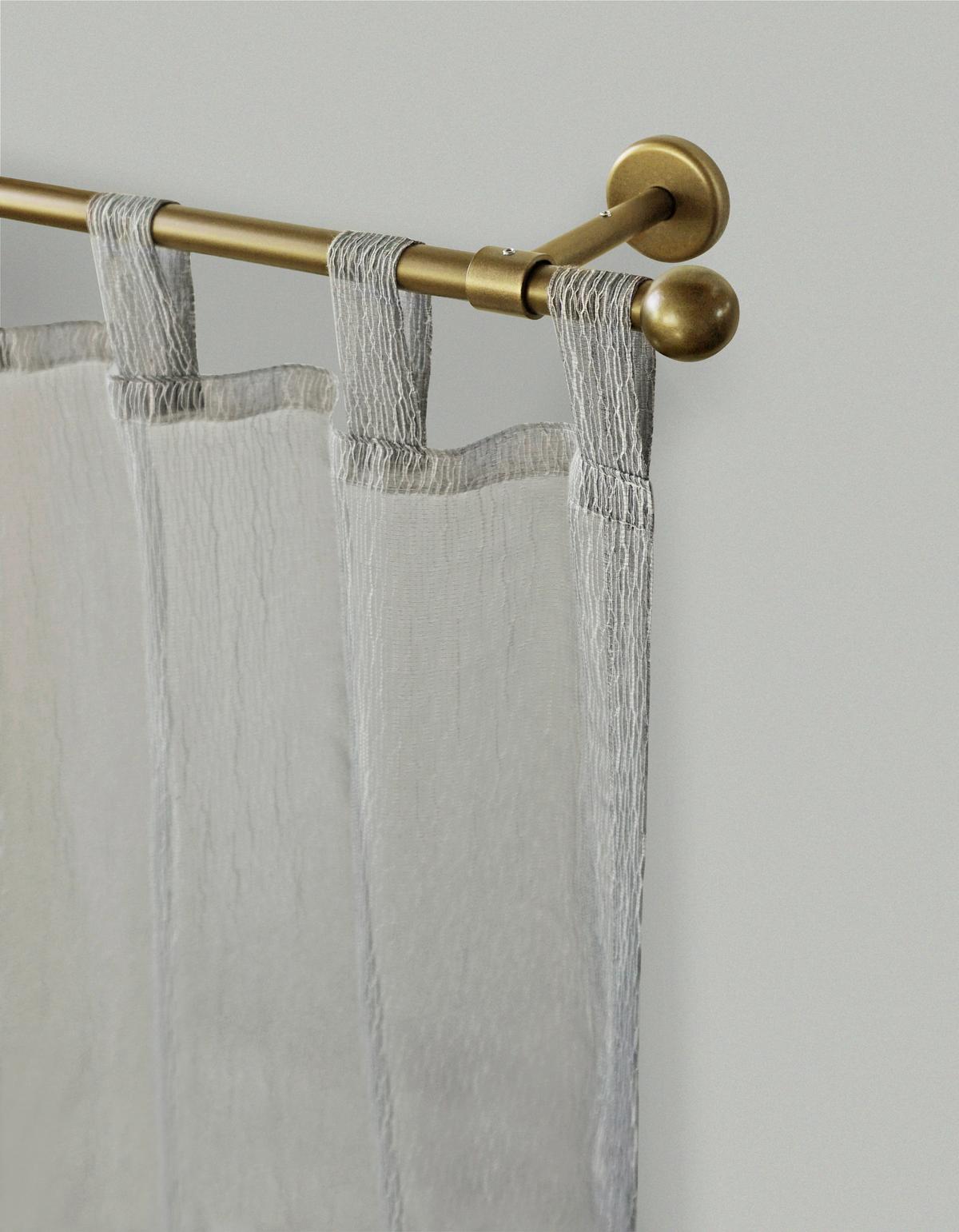 Vorhangstange Goldfarben L: 310 cm - Goldfarben, KONVENTIONELL, Metall (310cm)