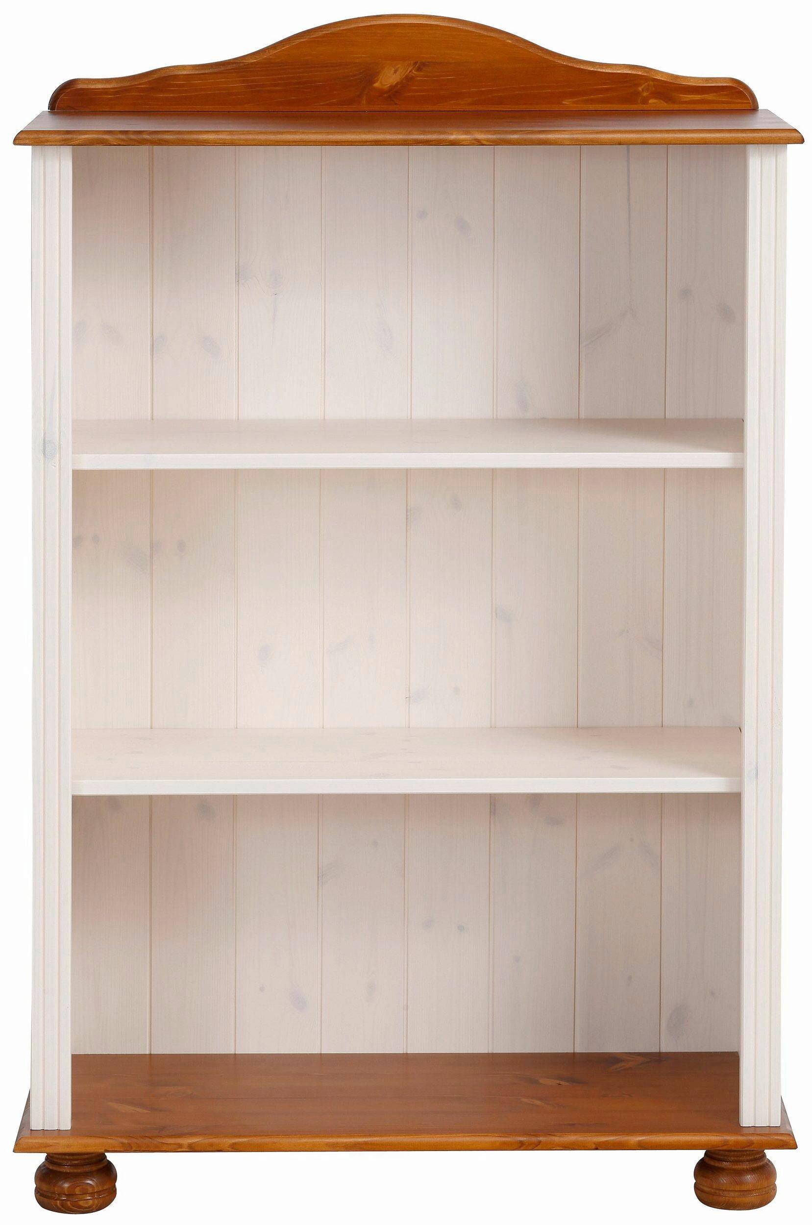 REGAL Mette Weiß, Honig B: 77cm - Weiß/Honig, Design, Holz (77/116/31cm) - MID.YOU