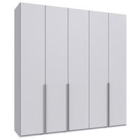 Drehtürenschrank New York Weiß B: 225 cm - Weiß, MODERN, Holzwerkstoff (225/236/58cm) - MID.YOU