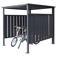 FAHRRADGARAGE FAHRRAD- UND RAUCHUNTERSTAND - Anthrazit, Basics, Metall (180/210/200cm)