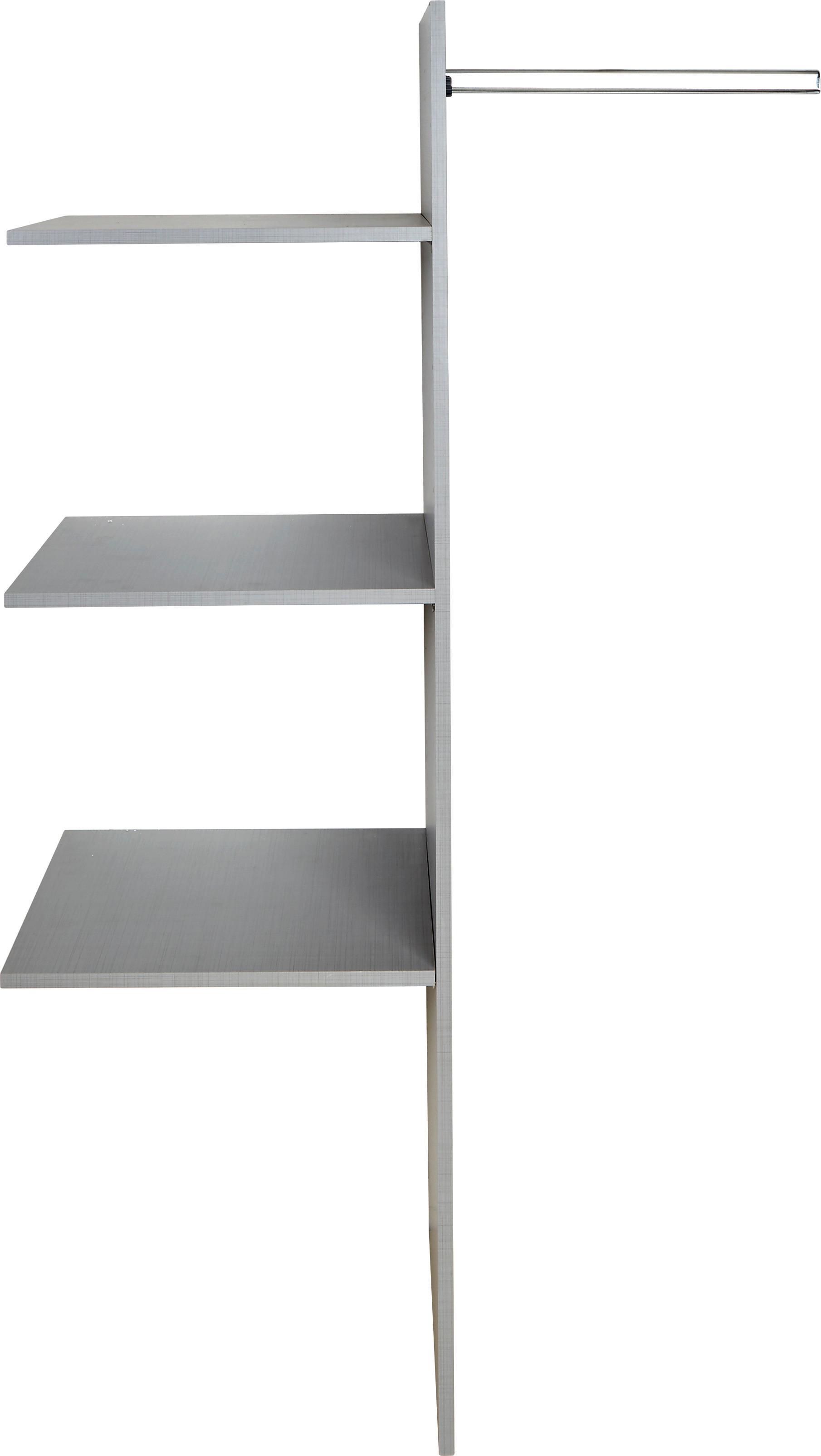 Inneneinteilung Kleiderschrank Line Grey Mit Kleiderstange - Grau, Holz (87/147/50cm)