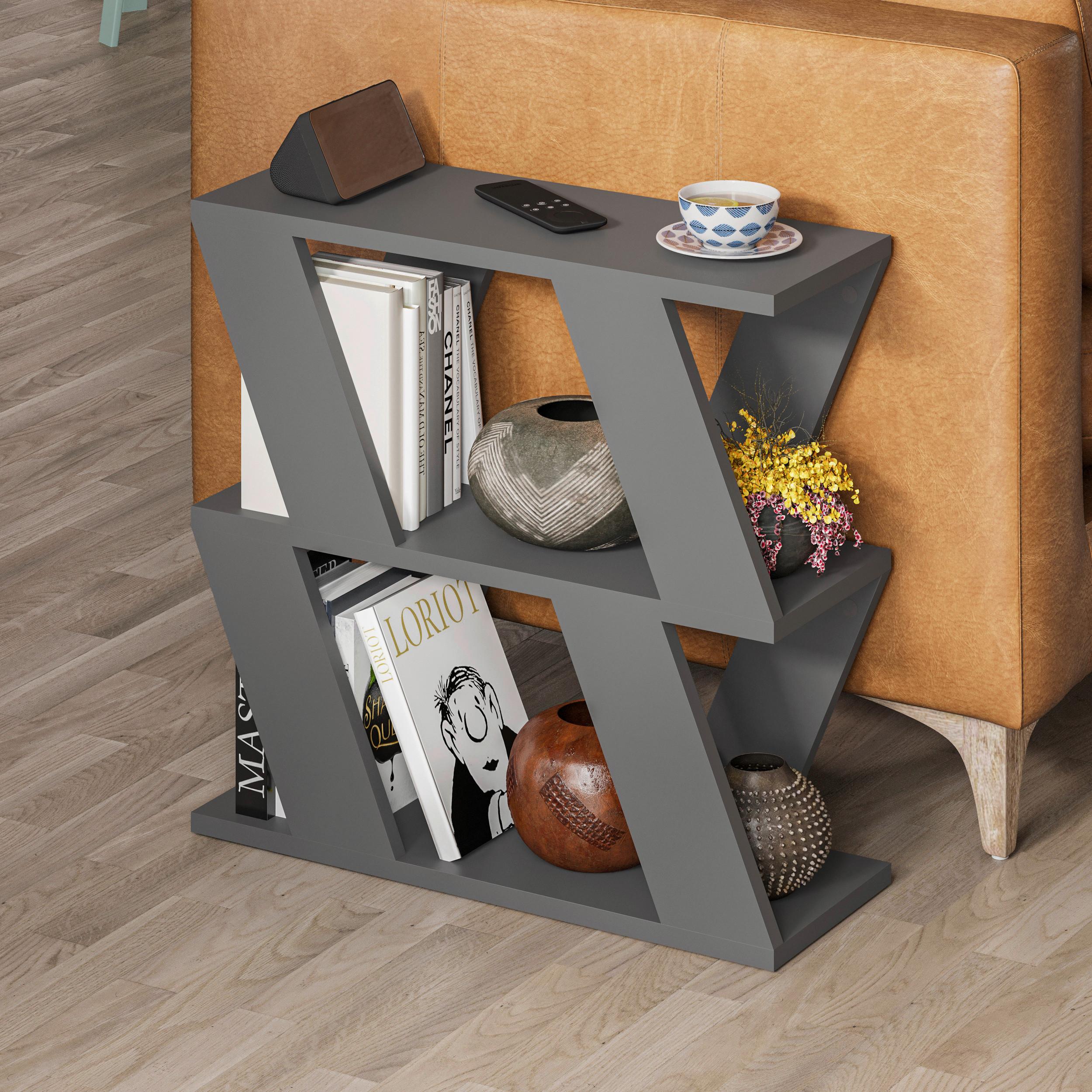 Beistelltisch Lazena Beistelltisch - Anthrazit, Design, Holzwerkstoff (60/56/22cm) - Livetastic