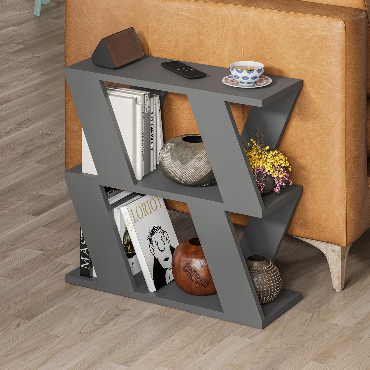 Beistelltisch Lazena Beistelltisch - Anthrazit, Design, Holzwerkstoff (60/56/22cm) - Livetastic
