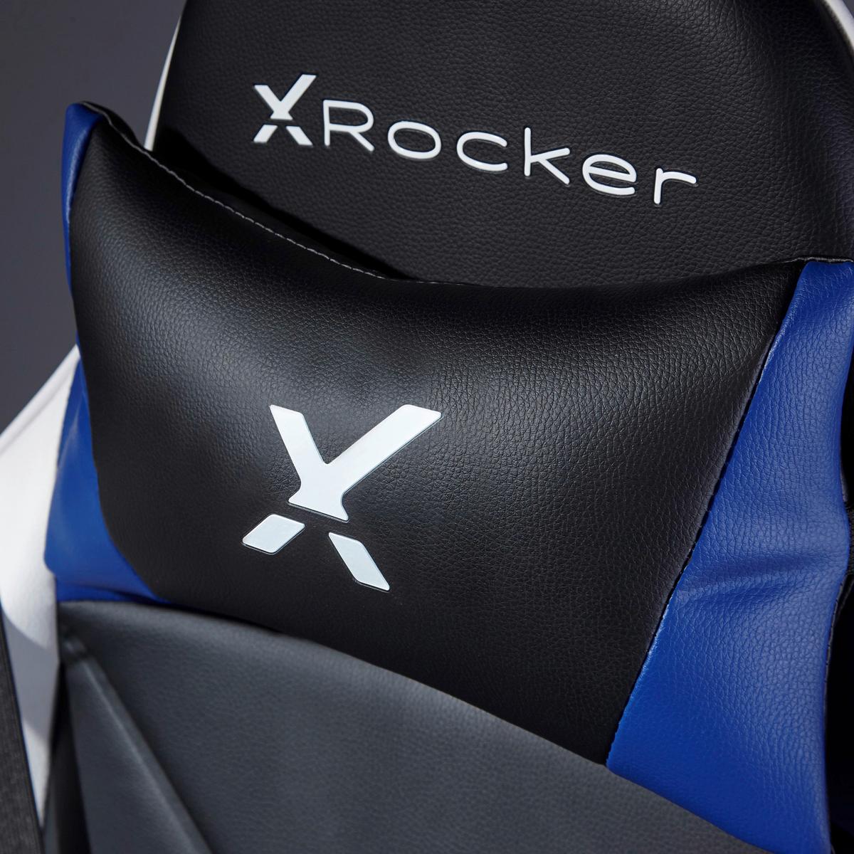 Gamingstuhl Agility Esports - Blau/Schwarz, MODERN, Kunststoff/Textil (59,9/122/66cm) - X Rocker