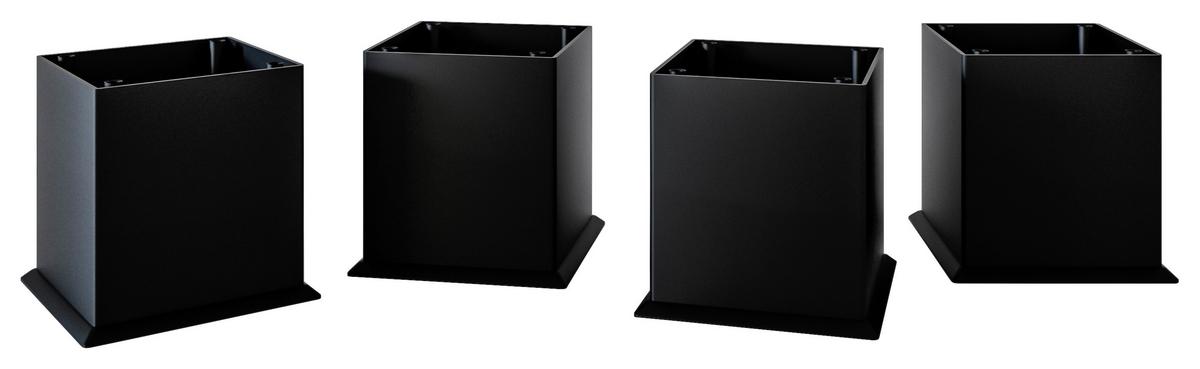 Midischrank Chester B: 30 Cm Eiche Wotan Dekor/schwarz - Eiche Wotan/Schwarz, MODERN, Holzwerkstoff (30/130/35cm) - Held