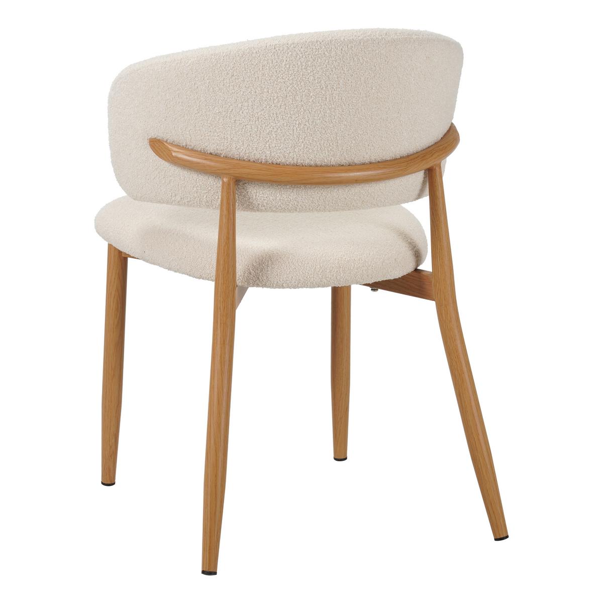 STUHL-SET YUKa Elfenbein B: 54cm - Elfenbein, MODERN, Textil/Metall (54/79/54cm) - Livetastic