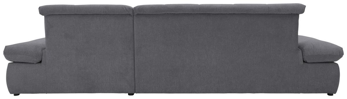 Ecksofa Moric Dunkelgrau Mikrofaser - Chromfarben/Dunkelgrau, KONVENTIONELL, Textil (300/172cm) - MID.YOU