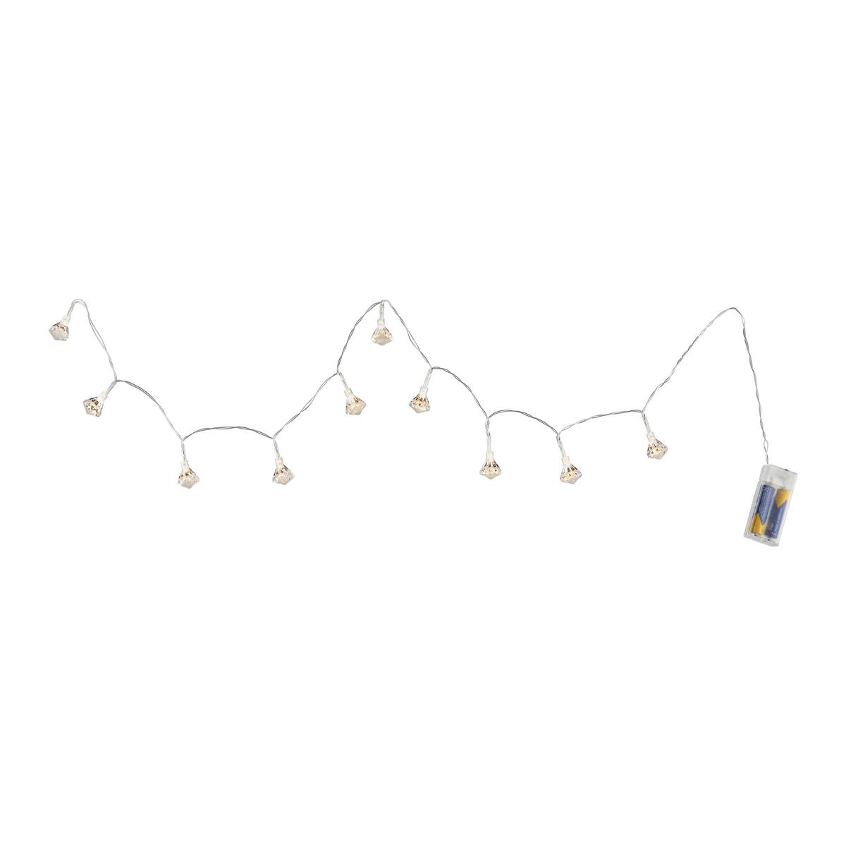 SVETELNÁ REŤAZ LINDA - priehľadné, Konventionell, kov/plast (120cm)