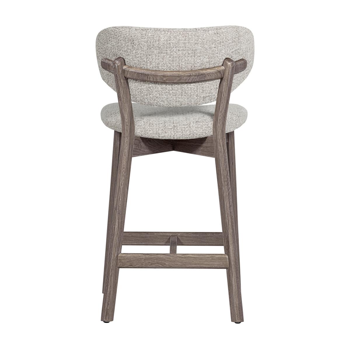 Barhocker Udar Naturfarben/D. Braun B: 51cm - Dunkelbraun/Naturfarben, MODERN, Holz/Textil (51/94/58cm) - Livetastic