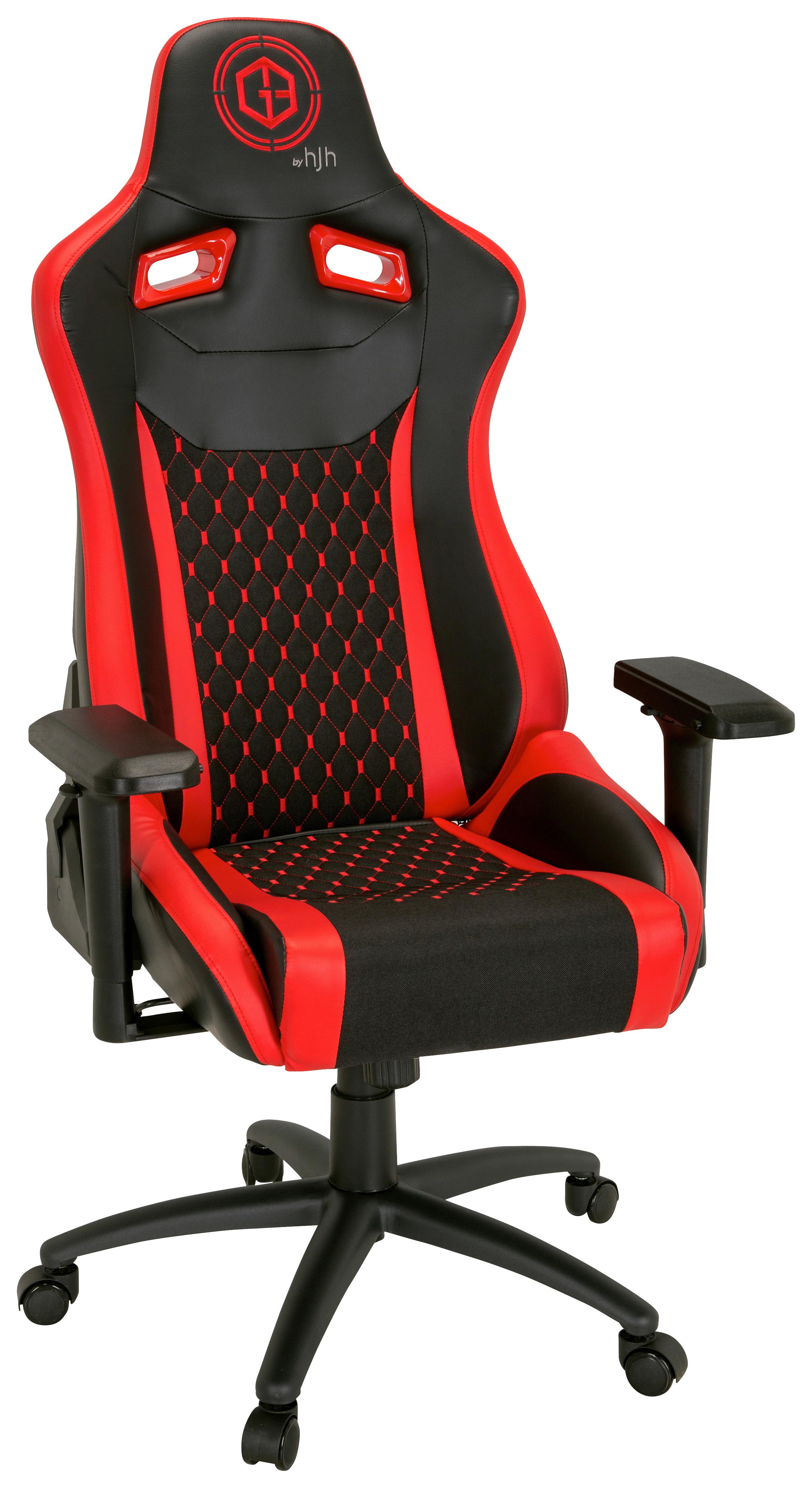 Gamingstuhl Gamebreaker Sx 04 Lederlook Schwarz/Rot - Rot/Schwarz, MODERN, Kunststoff/Textil (74/137/66cm) - MID.YOU