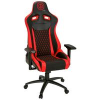 Gamingstuhl Gamebreaker sx 04 Lederlook Schwarz/Rot - Rot/Schwarz, MODERN, Kunststoff/Textil (74/137/66cm) - MID.YOU