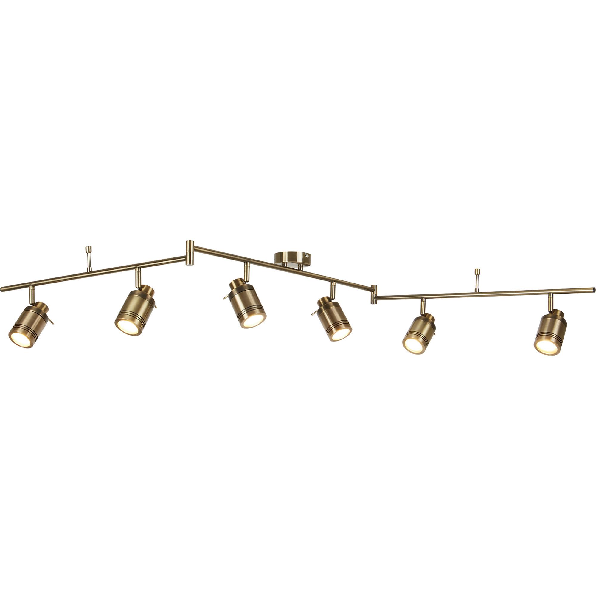 Deckenleuchte Samson 6lt 6606ab - KONVENTIONELL, Glas/Metall (19,5/13/180cm)