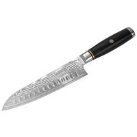 Nůž Santoku Profi Line, čepel: 17,8cm - barvy stříbra, Moderní, kov (29cm) - Gourmesto