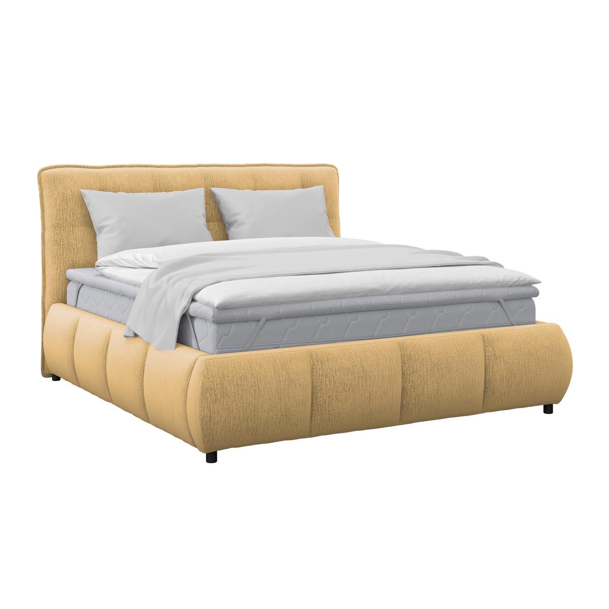 Polsterbett Limo Goldfarben 140x200 Cm - Goldfarben/Schwarz, KONVENTIONELL, Holz/Holzwerkstoff (140/200cm) - James Wood