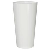 Pflanzentopf Weiß D: 33 Cm Rund - Weiß, Basics, Kunststoff (33/61cm)