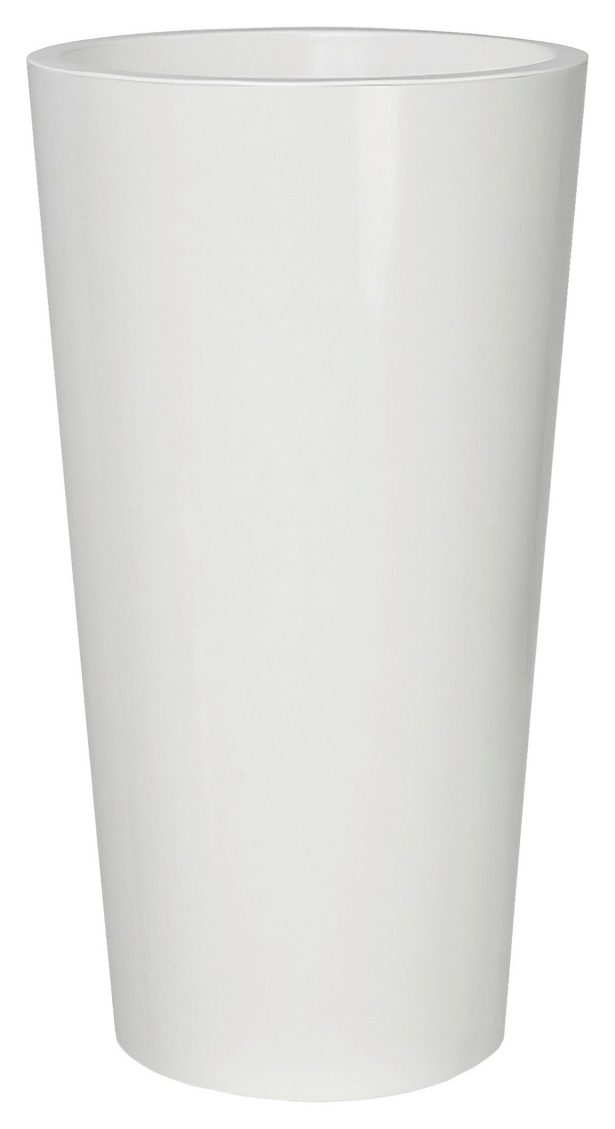 Pflanzentopf Weiß D: 33 Cm Rund - Weiß, Basics, Kunststoff (33/61cm)