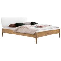 Bett Sestola, Wildeiche 140x200 Cm - Wildeiche/Weiß, KONVENTIONELL, Holz/Textil (140/200cm) - Hasena