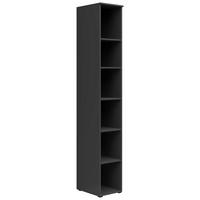 Regál MULTISTAURAUM š: 30 cm - grafitová/antracitová, Modern, kompozitné drevo/plast (30/195/40cm)