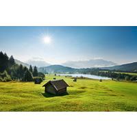 Fototapete Bergwiese Vor Karwendel - Multicolor, Trend, Textil (450/280cm)