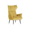 Ohrensessel Lorris - Gelb/Schwarz, KONVENTIONELL, Textil (83/110/92cm) - MID.YOU