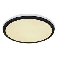 LED-Deckenleuchte 41391-40r - Opal/Schwarz, Design, Kunststoff/Metall (45/7cm) - Globo