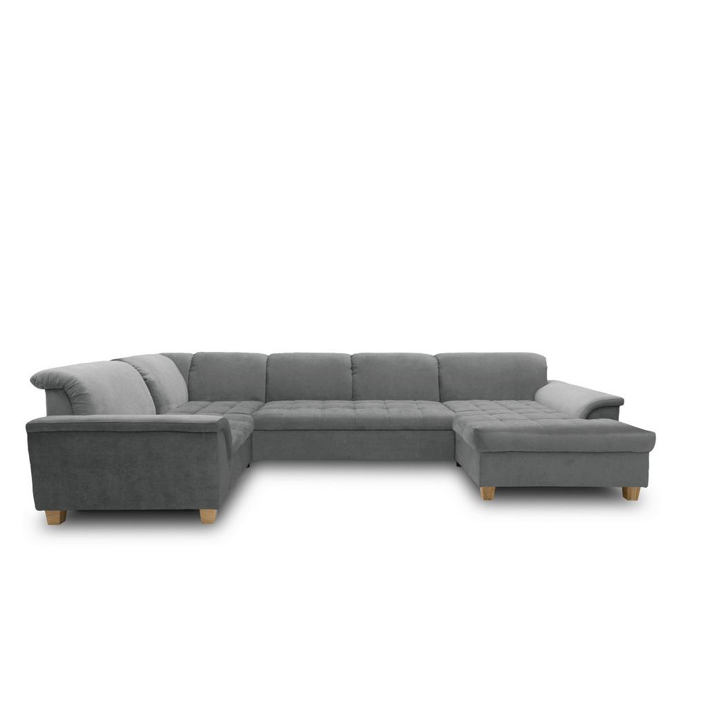 Wohnlandschaft Franzi Mit Schlaffunktion Dunkelgrau