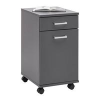 Kontajner CAORLE - antracitová/chrómová, Konventionell, kompozitné drevo/plast (33/59/38cm) - Mömax