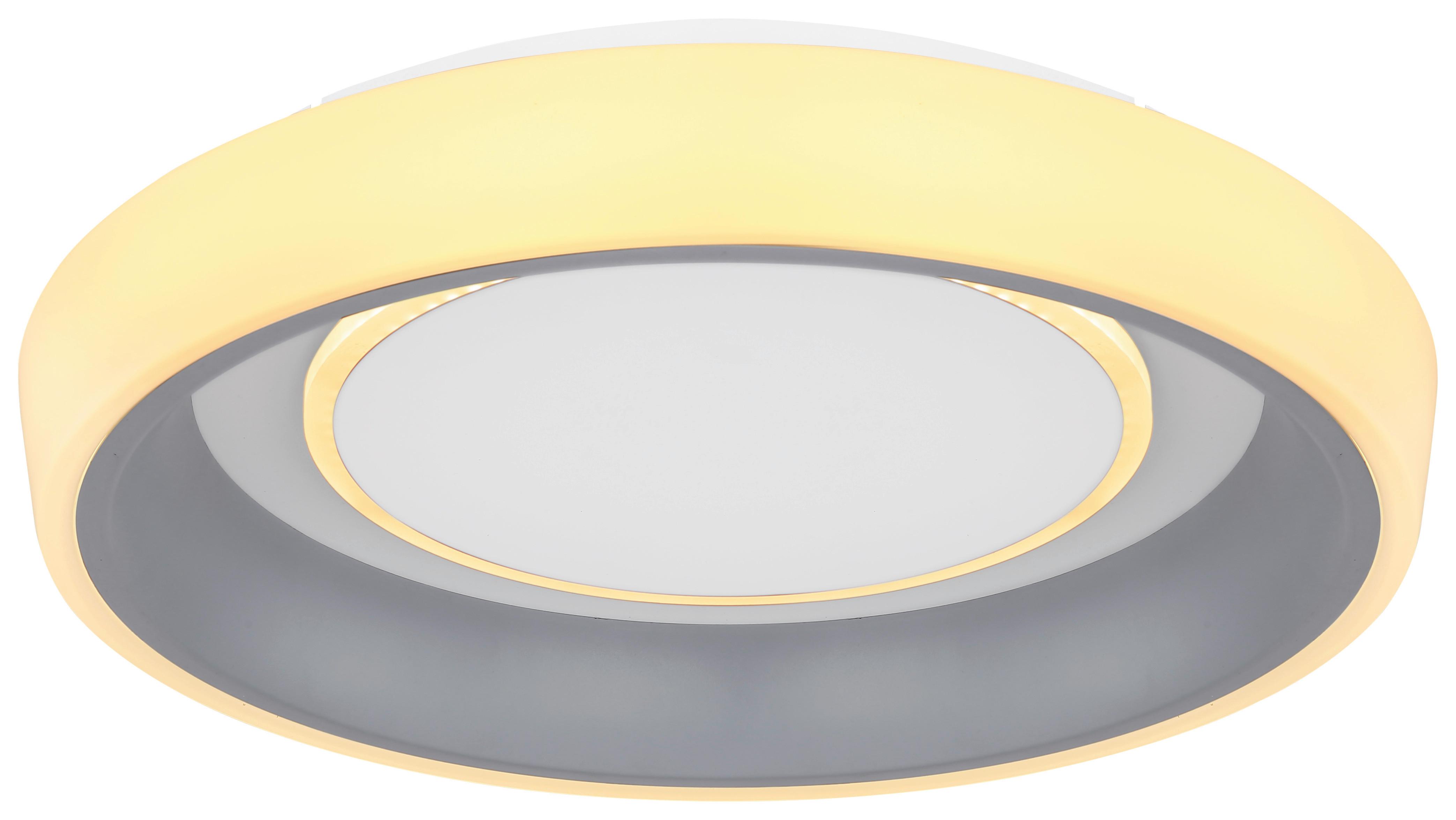 LED-Deckenleuchte Tabano Ø 50 cm mit Memoryfunktion - Anthrazit/Opal, Basics, Kunststoff/Metall (50/9,5cm) - Globo