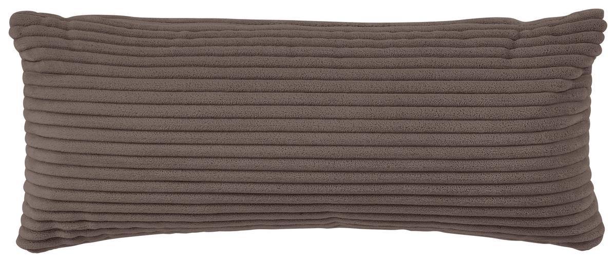 Ecksofa Pearl - Schwarz/Mokka, Design, Textil (196/303cm) - Livetastic