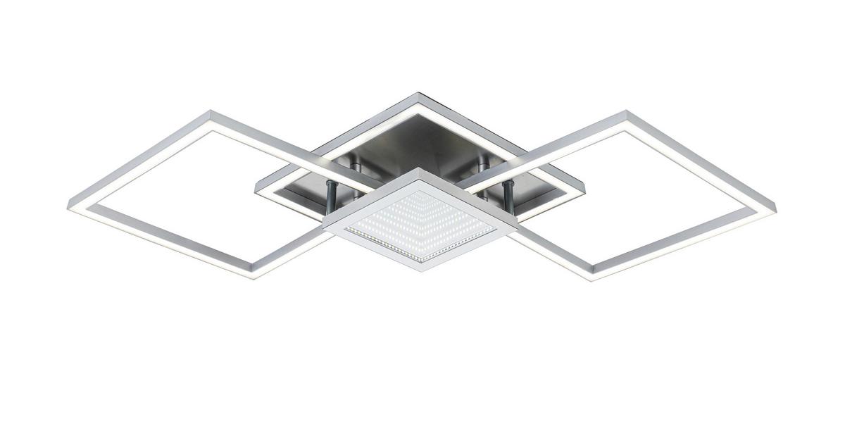 Led-deckenleuchte Tiziana - Chromfarben/Silberfarben, MODERN, Kunststoff/Metall (75cm) - Luca Bessoni