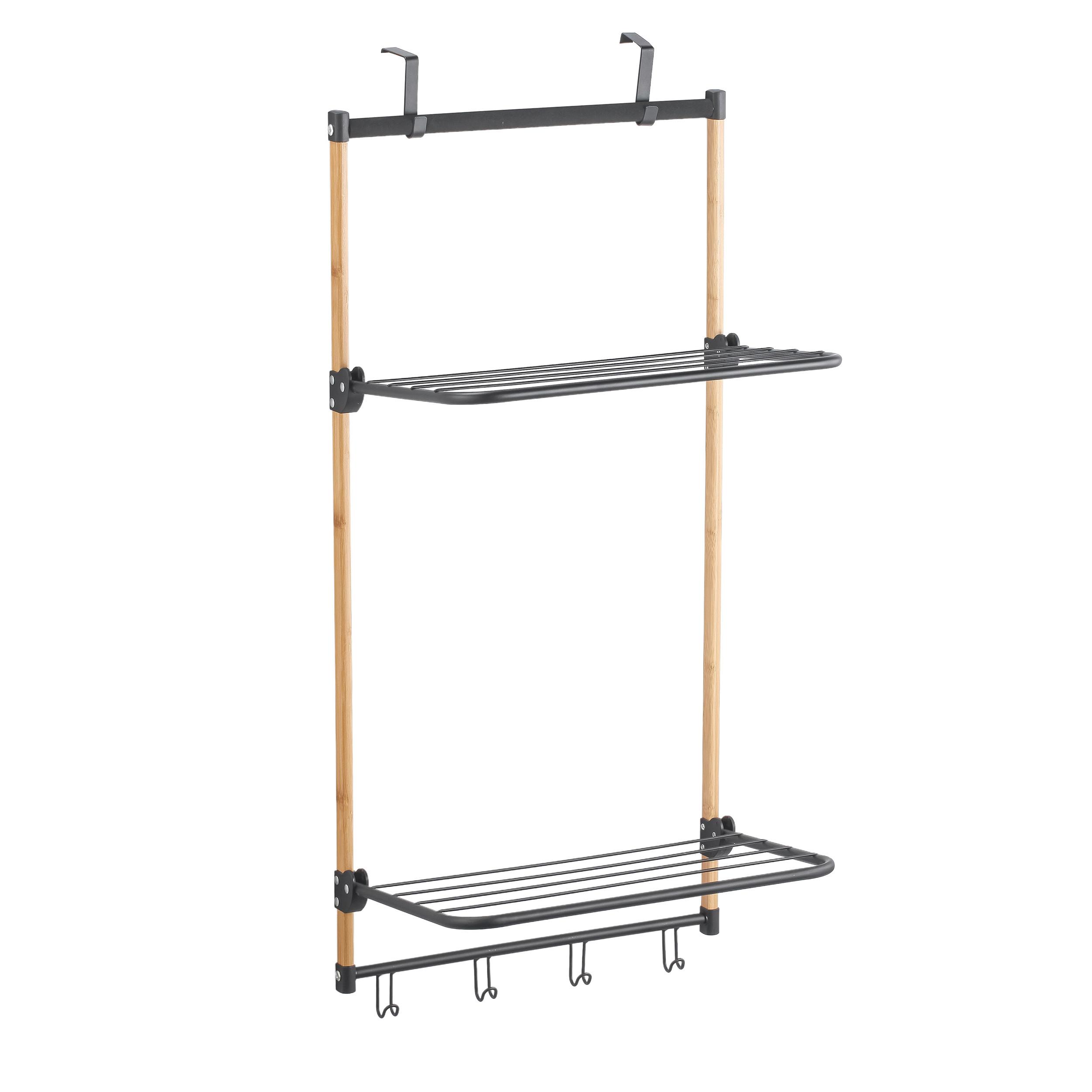 WÄSCHETROCKNER 130161 ZOE - Schwarz, Basics, Metall (45/100/28cm) - MSV