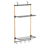 WÄSCHETROCKNER 130161 ZOE - Schwarz, Basics, Metall (45/100/28cm) - MSV