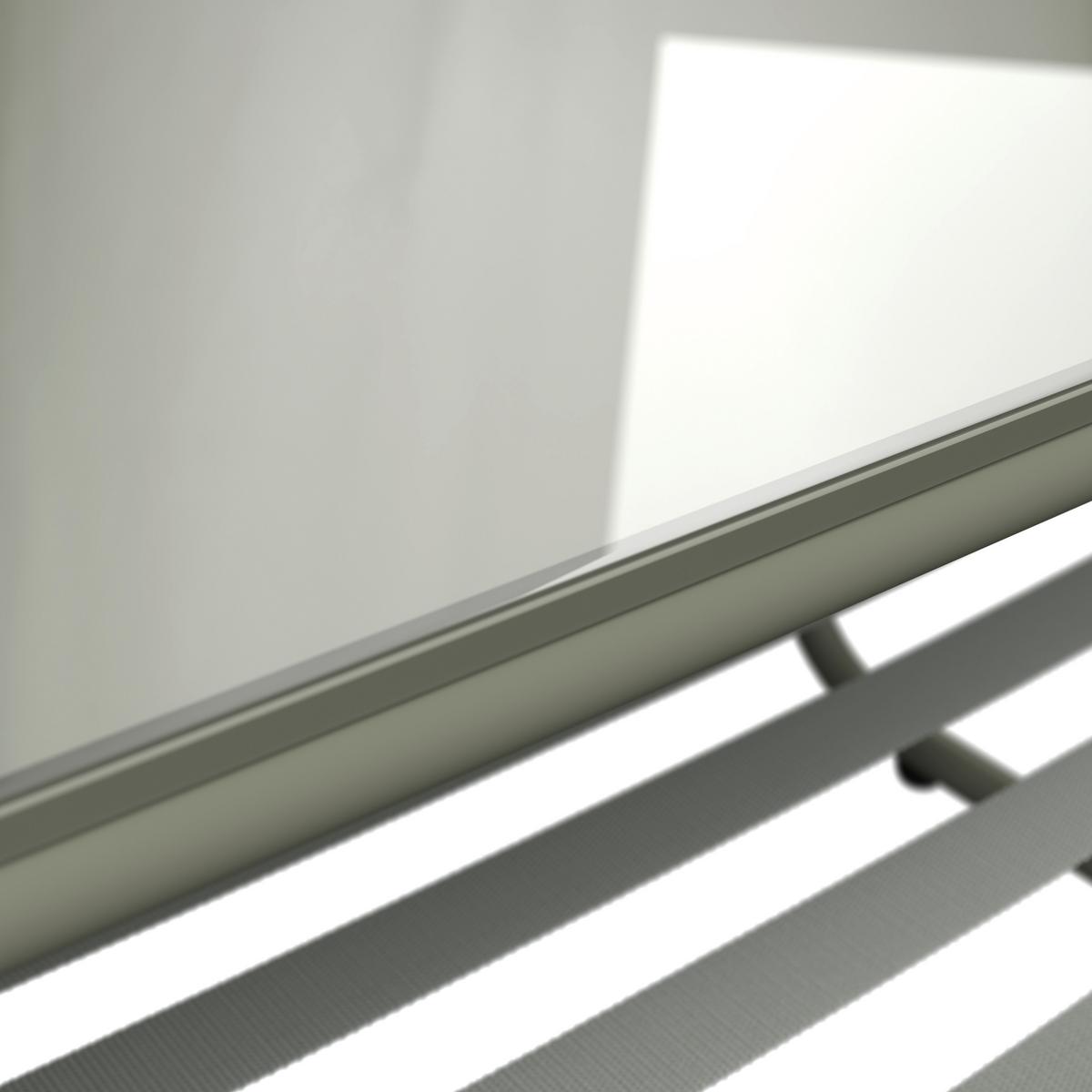 Loungegarnitur Miami - Beige/Grau, MODERN, Glas/Textil (128/62/82cm) - Beldano