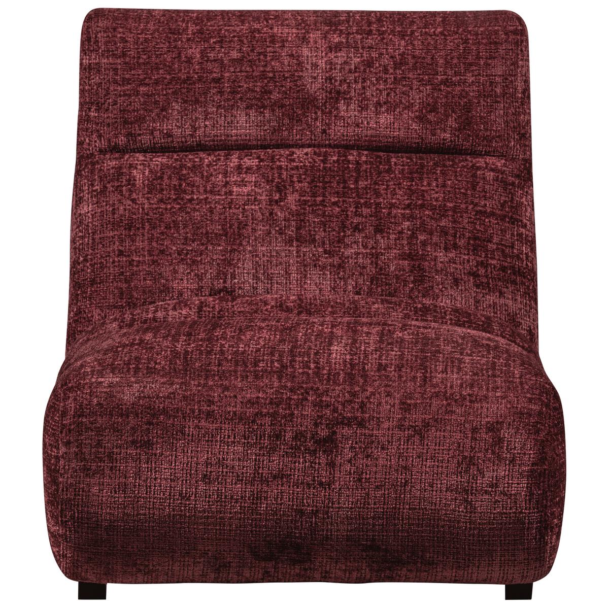 Sessel Observe Aubergine B: 75 Cm - Aubergine/Schwarz, Design, Textil (75/82/96cm) - Livetastic