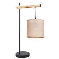 Tischleuchte 41-38418 Combi - Beige/Schwarz, Natur, Kunststoff/Metall (30/15/55cm)
