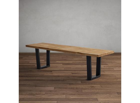 Lavica Kayla Dub Masív - farby dubu, Moderný, drevo (175/46/45cm) - Modern Living Lavica Kayla Dub Masív - farby dubu, Moderný, drevo (175/46/45cm) - Modern Living