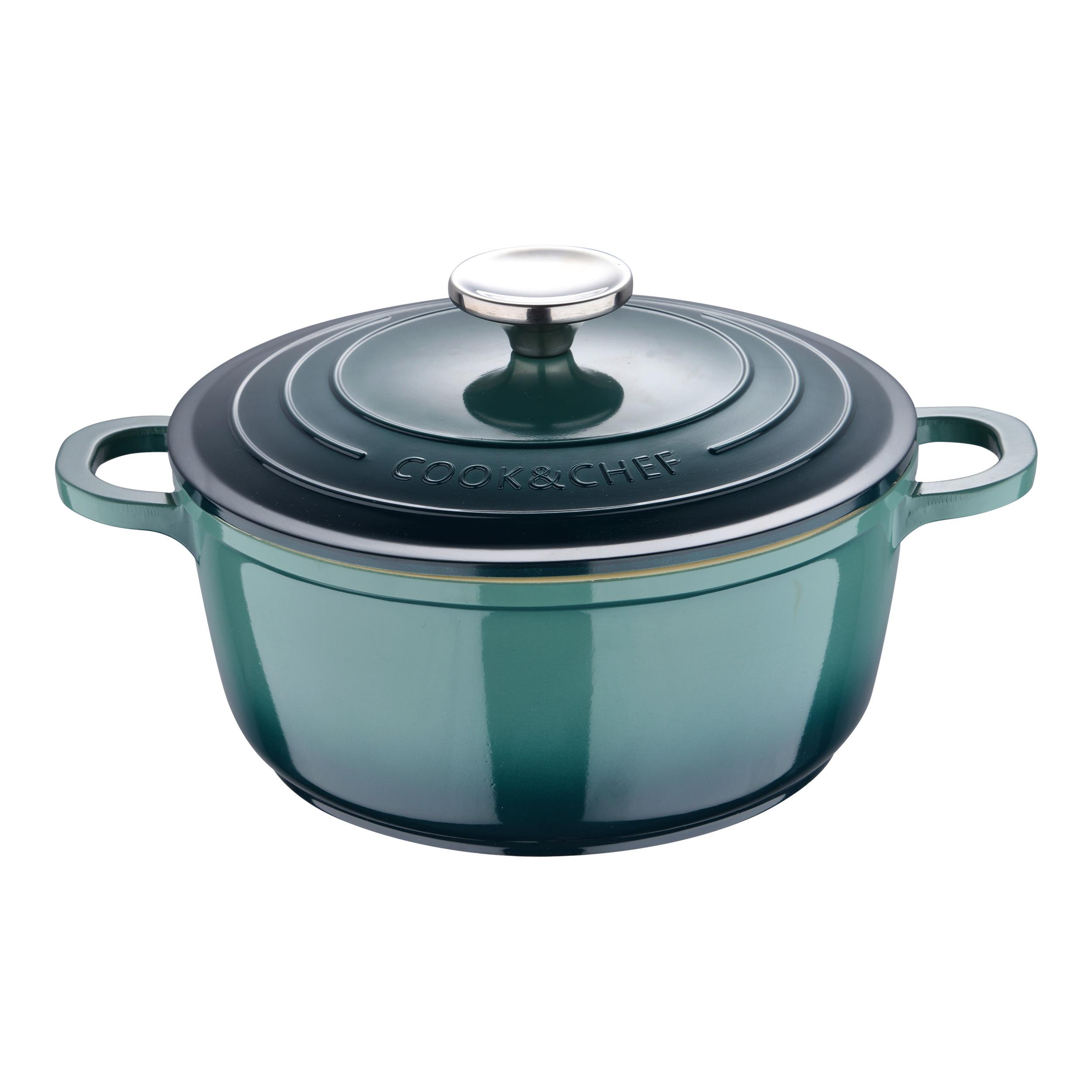 kastrol ELISA - L - zelená, Konvenční, kov (28/12cm) - Modern Living