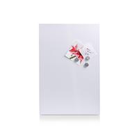 Magnettafel Weiß B: 40 cm - Silberfarben/Weiß, Basics, Metall (40/60/1,4cm) - Zeller Present