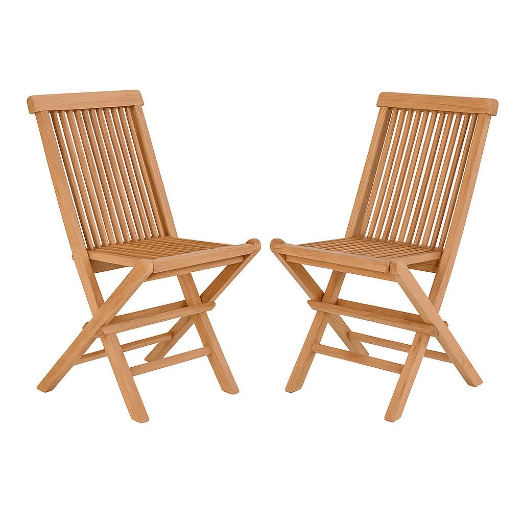 Gartenstuhl-set Toledo Braun B: 46 Cm - Braun, MODERN, Holz (46/89/62cm) - MID.YOU