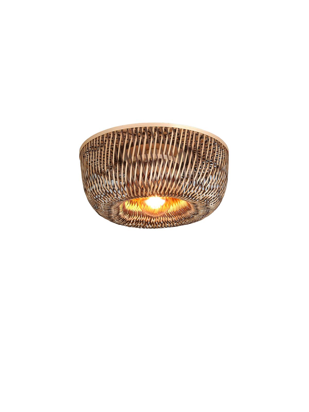 Deckenleuchte Barbados - Braun/Naturfarben, Basics, Naturmaterialien (35/15cm) - Good & Mojo