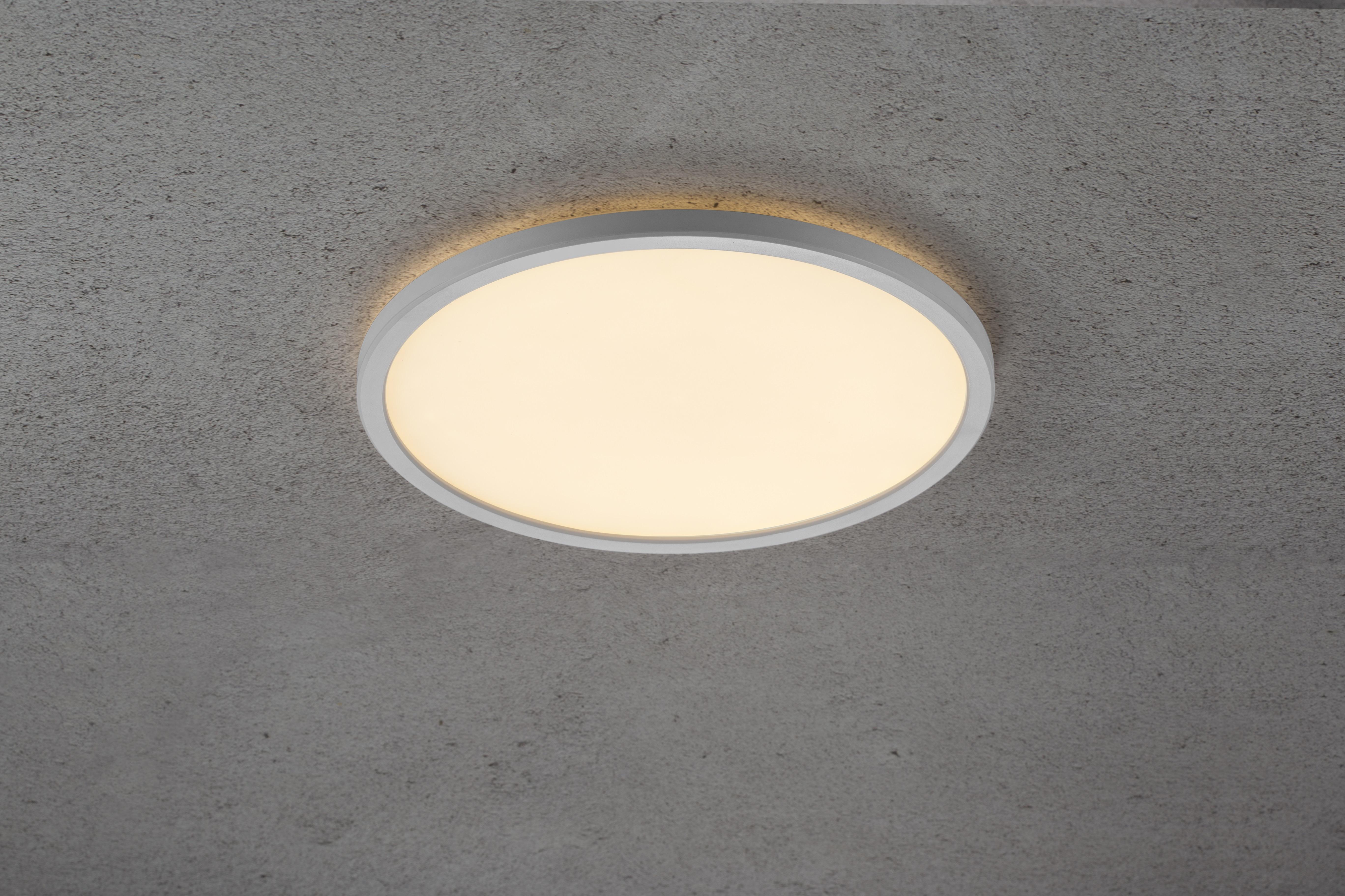 Deckenleuchte Planura Weiß D: 29,4 cm - Weiß, KONVENTIONELL, Kunststoff (29,4/2,3cm) - Nordlux