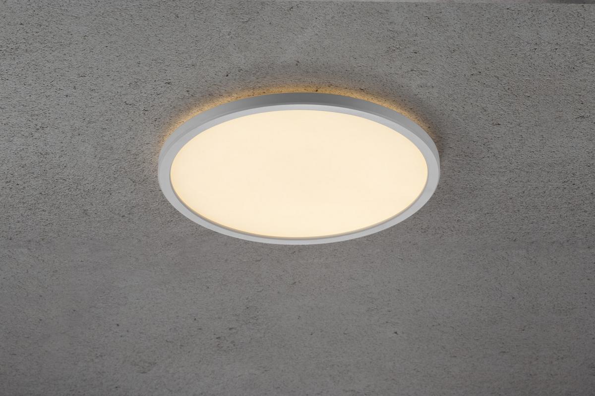 Deckenleuchte Planura Weiß D: 29,4 cm - Weiß, KONVENTIONELL, Kunststoff (29,4/2,3cm) - Nordlux