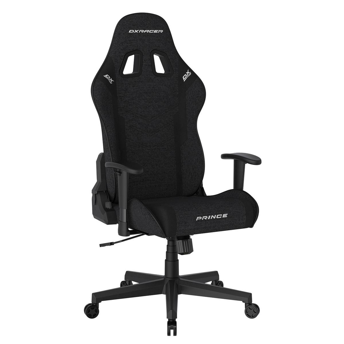 Gamingstuhl Prince Schwarz B: 70cm - Schwarz/Weiß, KONVENTIONELL, Kunststoff/Textil (70/132/70cm) - Dxracer
