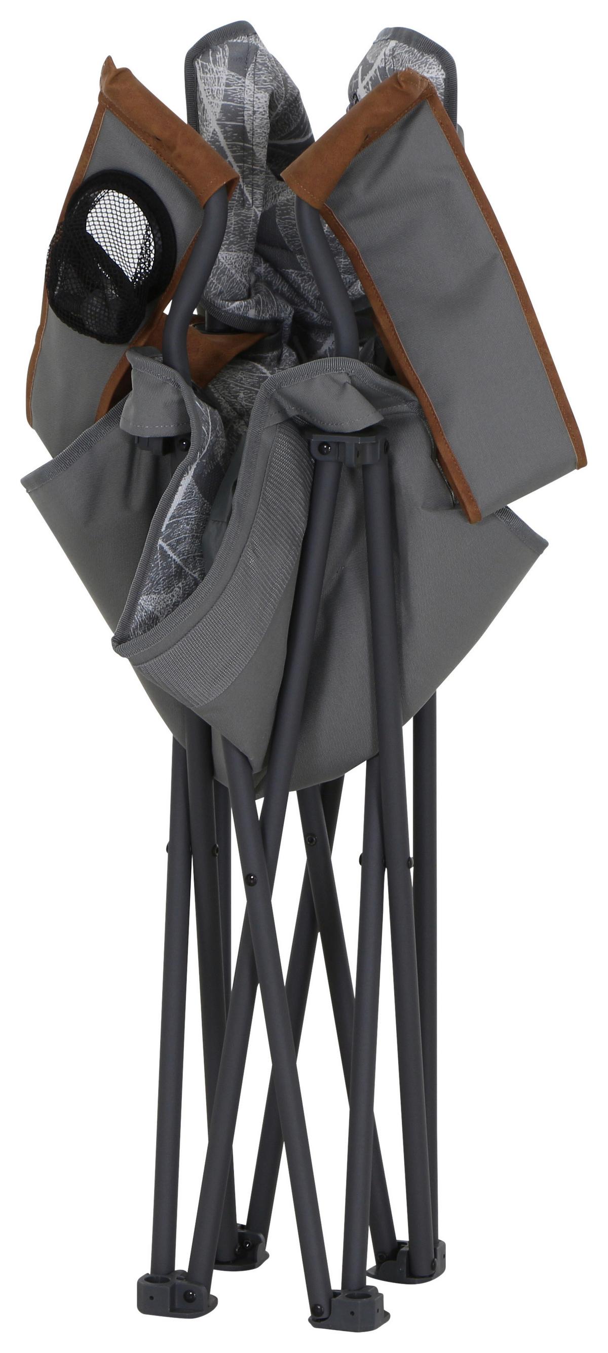 Campingsessel Faltbar M51747 mit Tragetasche - Anthrazit/Grau, KONVENTIONELL, Textil/Metall (90/96/61cm) - Siena Garden