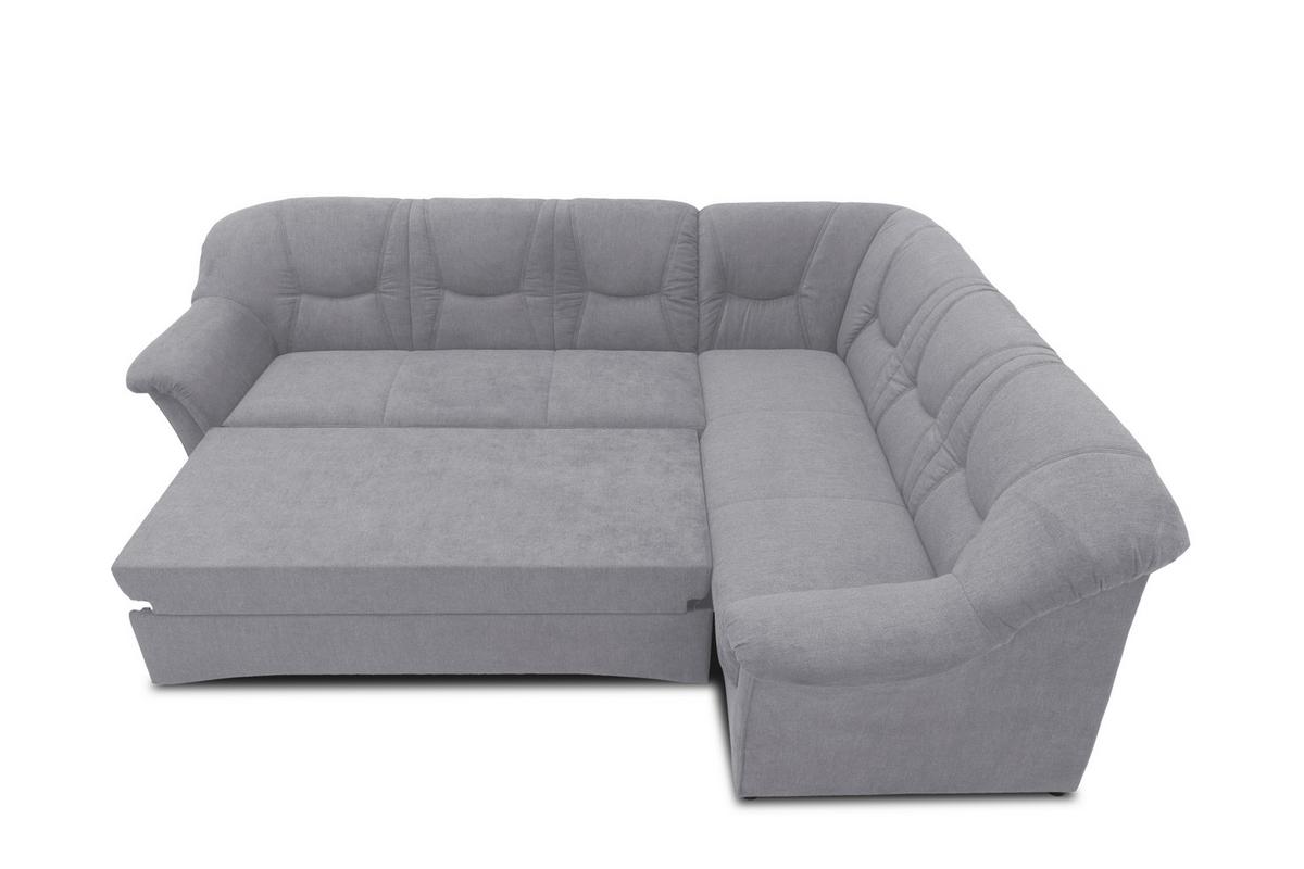 Ecksofa Sarafina Dunkelgrau S: 240x190 Cm - Dunkelgrau/Schwarz, KONVENTIONELL, Textil (240/190cm) - MID.YOU