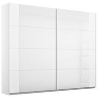 Skriňa s posuvnými dverami alpská biela 226cm - biela/biela s vysokým leskom, Modern, kov/kompozitné drevo (226/210/62cm) - Rauch Möbel