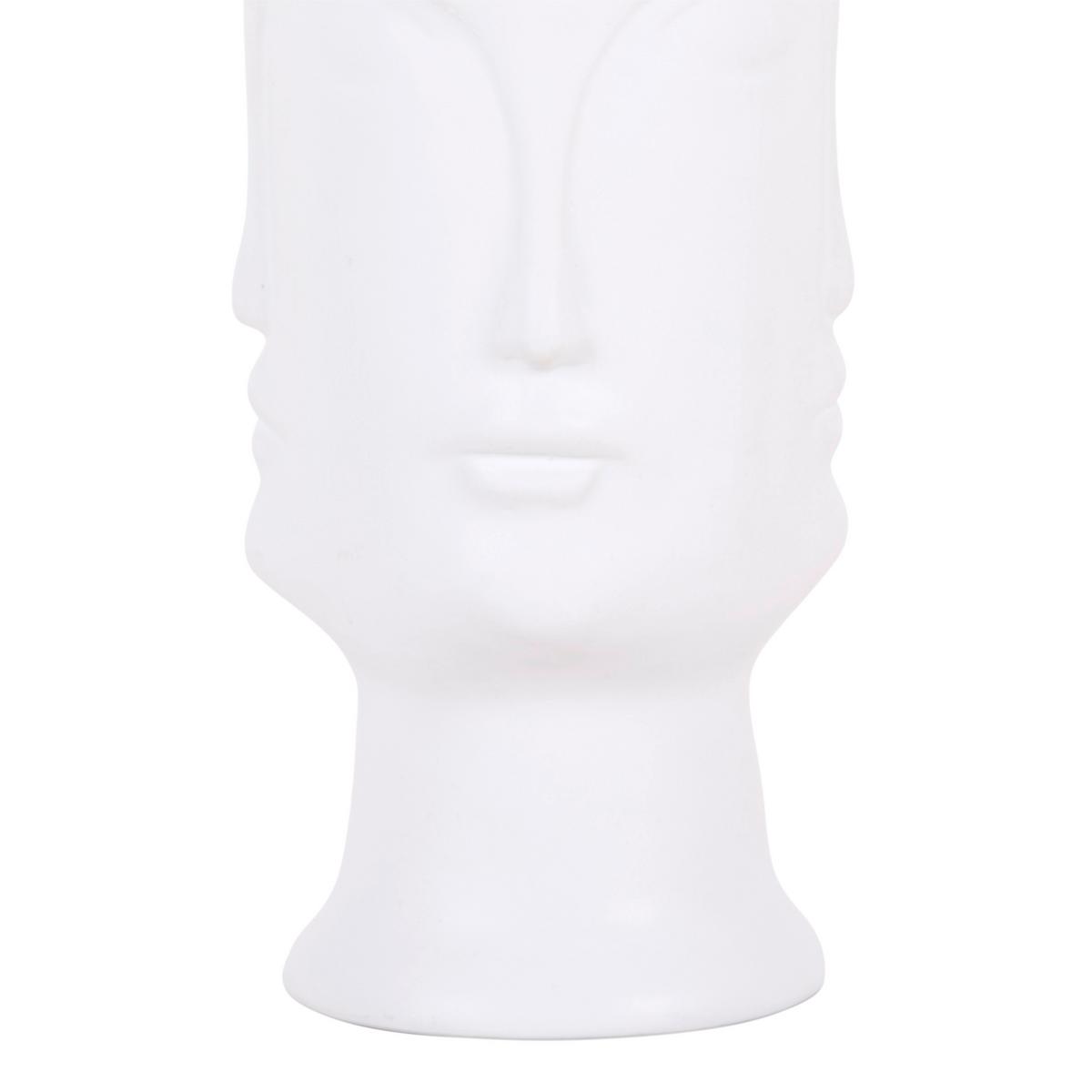 Dekor Váza Herodes - fehér, Modern, kerámia (14,5/25,6cm) - Luca Bessoni