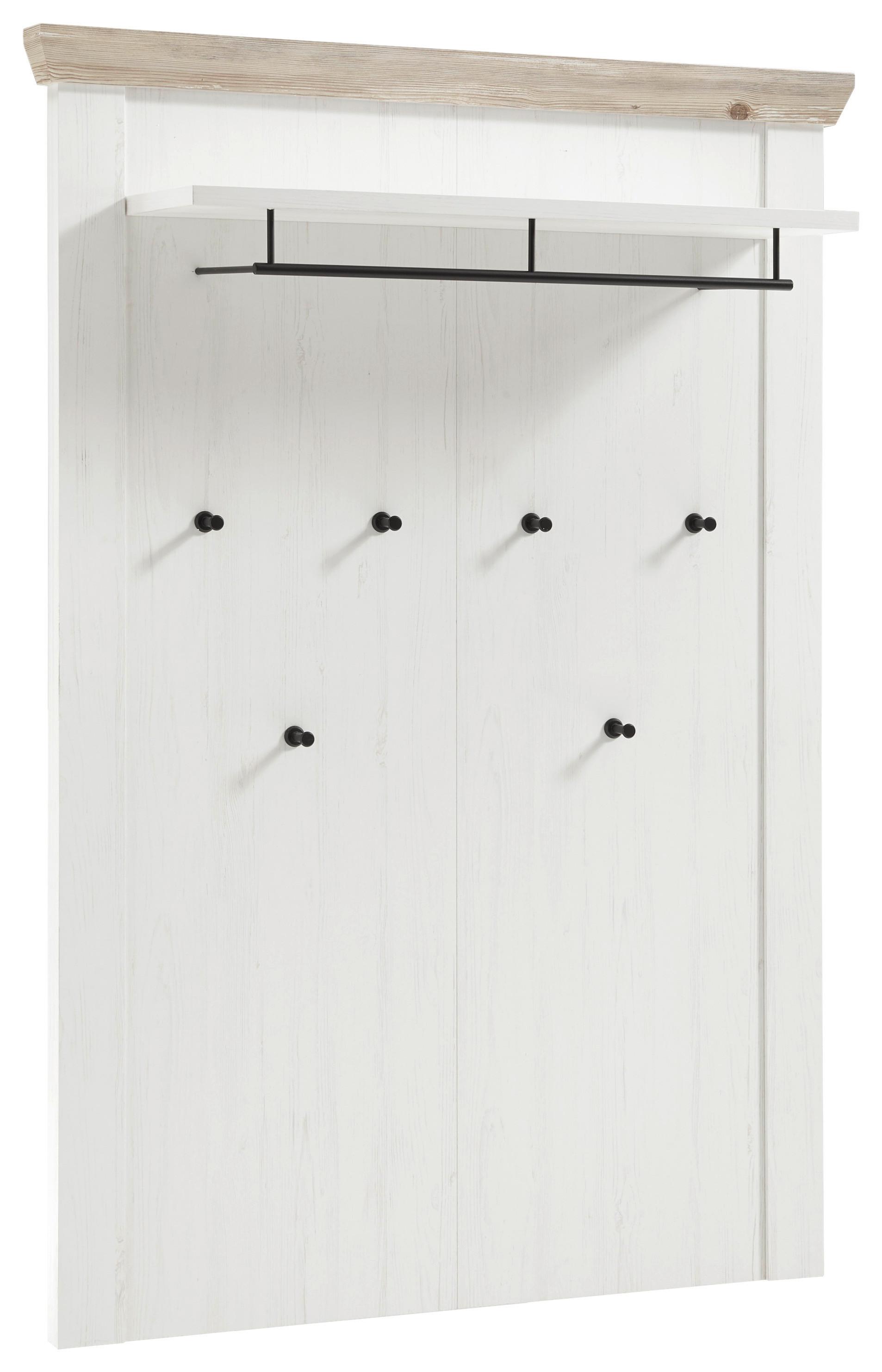 Garderobenpaneel Florenz Pinienfarbe/Hellbraun 107cm - Hellbraun/Pinienfarben, Design, Holzwerkstoff (107/153/27cm) - MID.YOU