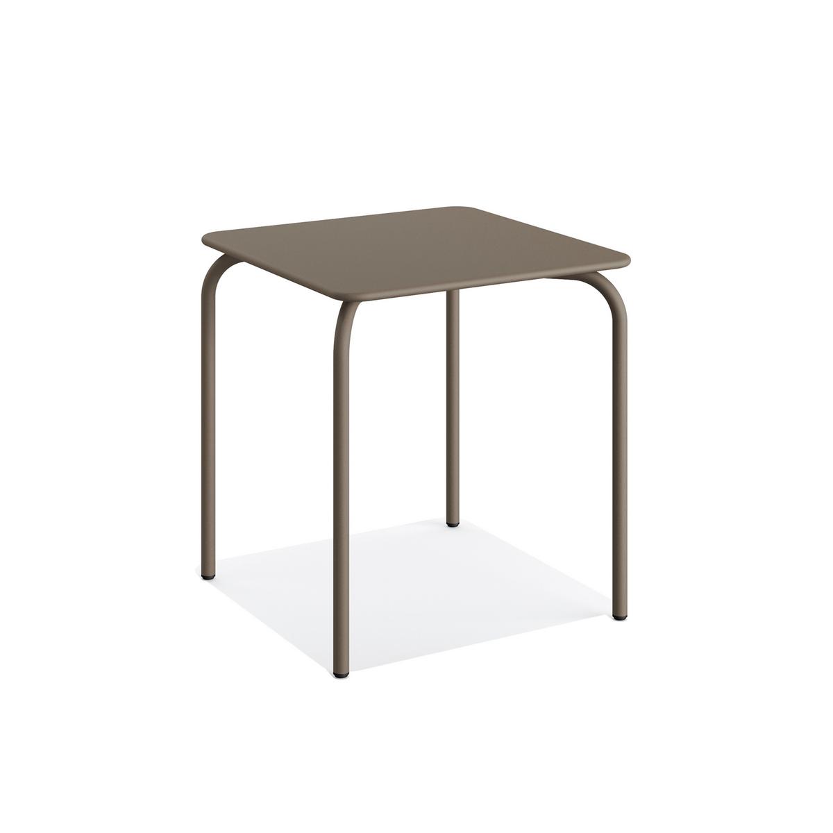 Balkontisch Olly Terrassentisch - Cappuccino, Basics, Metall (70/70/73cm)