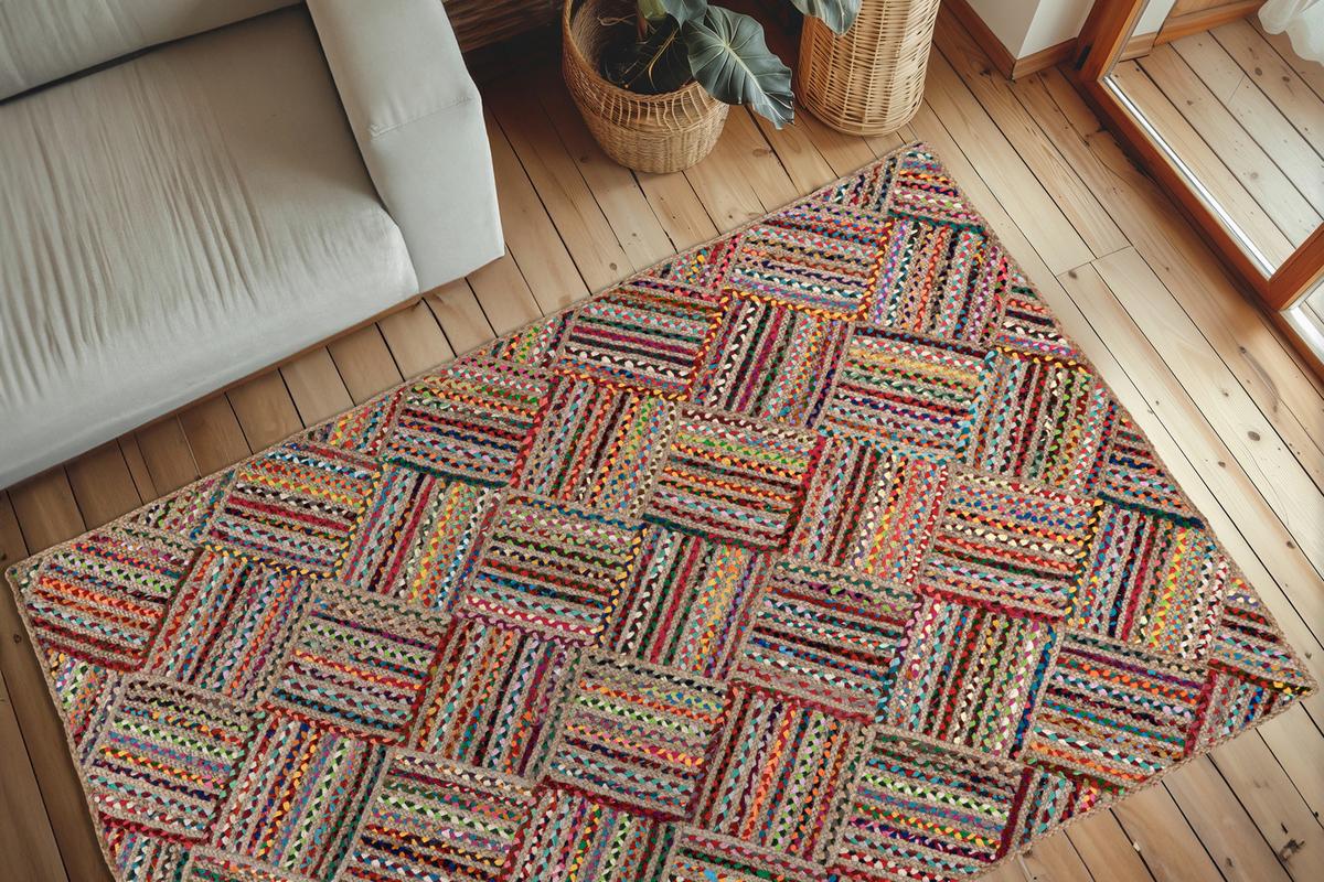 Flachwebteppich My Cancun 330 Multi 120x170 - Rot/Multicolor, Basics, Textil (120/170cm) - Obsession